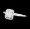 0.87 ctw Diamond Ring - 14KT White Gold