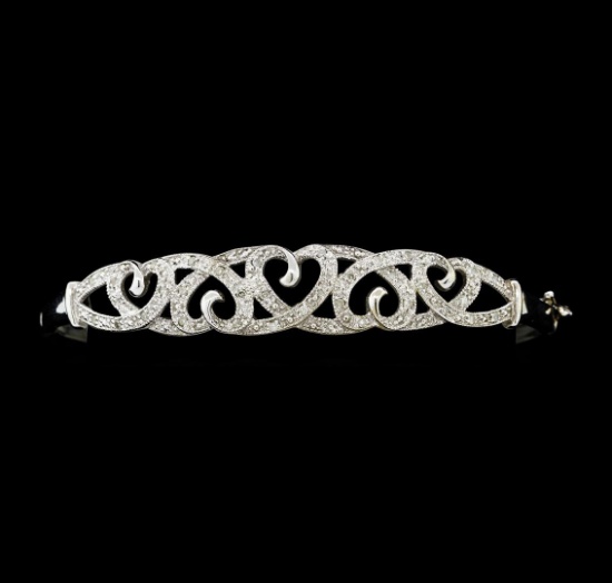 0.40 ctw Diamond Bracelet - 10KT White Gold