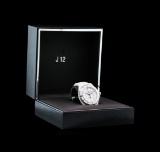 Chanel White Ceramic Diamond J12 Watch