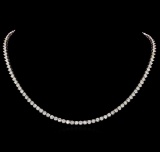 14KT White Gold 16.16 ctw Diamond Necklace