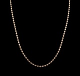 6.34 ctw Diamond Necklace - 18KT Rose Gold