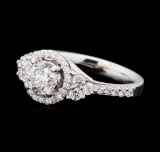 1.37 ctw Diamond Ring - 14KT White Gold