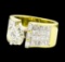 4.07 ctw Diamond Ring - 18KT Yellow Gold