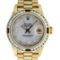 Rolex 18KT Gold President 1.00 ctw Diamond and Ruby Ladies Watch