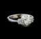 0.77 ctw Diamond Ring - 14KT White Gold