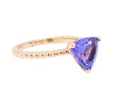 2.27 ctw Tanzanite Ring - 14KT Rose Gold