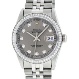 Rolex Stainless Steel 1.00 ctw Diamond DateJust Men's Watch