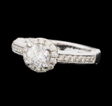 1.08 ctw Diamond Ring - 14KT White Gold