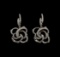 1.03 ctw Diamond Earrings - 14KT White Gold