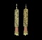 Filigree Tassel Drop Earrings - Gold Plated