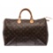 Louis Vuitton Monogram Canvas Leather Speedy 40 cm Bag