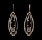 14KT Rose Gold 3.75 ctw Diamond Earrings