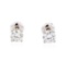 1.00 ctw Diamond Stud Earrings - 14KT White Gold