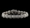 7.33 ctw Diamond Bracelet - 14KT White Gold