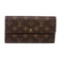 Louis Vuitton Monogram Canvas Leather Sarah Wallet