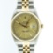 Rolex Two-Tone Champagne Index and Fluted Bezel DateJust Men's Watch