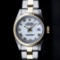 Rolex Two-Tone Mother Of Pearl Roman Oyster Band DateJust Ladies Watch