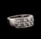 14KT White Gold 0.85 ctw Diamond Ring