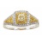 1.00 ctw Diamond Ring - 18KT White and Yellow Gold