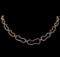 5.64 ctw Diamond Necklace - 18KT Rose and White Gold