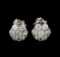 14KT White Gold 1.50 ctw Diamond Earrings