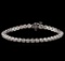 14KT White Gold 3.35 ctw Diamond Tennis Bracelet