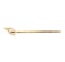 Pearl Wishbone Stick Pin - 10KT Yellow Gold