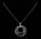2.32 ctw Diamond Pendant With Chain - 14KT White Gold