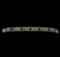 1.53 ctw Emerald and Diamond Bracelet - 14KT White Gold