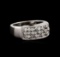 14KT White Gold 0.85 ctw Diamond Ring