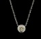 14KT White Gold 0.32 ctw Diamond Necklace