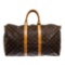 Louis Vuitton Monogram Keepall Bandouliere 45 cm Duffle Bag