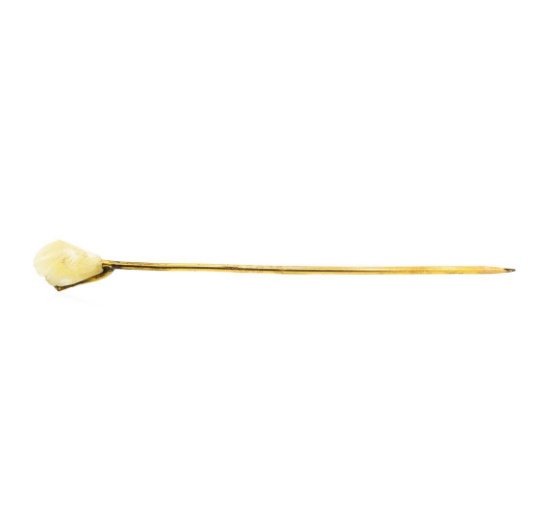 Pearl Stick Pin - 10KT Yellow Gold