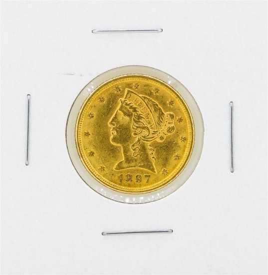 1897 $5 Libery Head Gold Coin