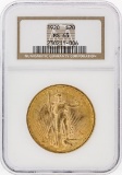 1920 NGC MS63 $20 St. Gaudens Double Eagle Gold Coin