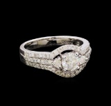 14KT White Gold 0.88 ctw Diamond Ring