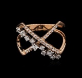 0.39 ctw Diamond Ring - 14KT Rose Gold