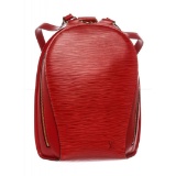 Louis Vuitton Red Epi Leather Mabillon Backpack Bag