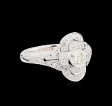 1.04 ctw Diamond Ring - 18KT White Gold