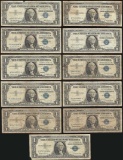 Lot of (12) 1957 $1 Silver Certificate Notes