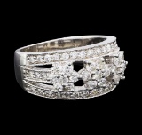 1.18 ctw Diamond Ring - 14KT White Gold