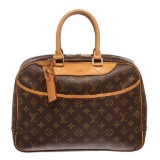 Louis Vuitton Monogram Canvas Leather Deauville Doctor Bag