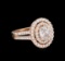 1.76 ctw Diamond Ring - 14KT Rose Gold