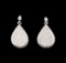 14KT White Gold 2.02 ctw Diamond Earrings