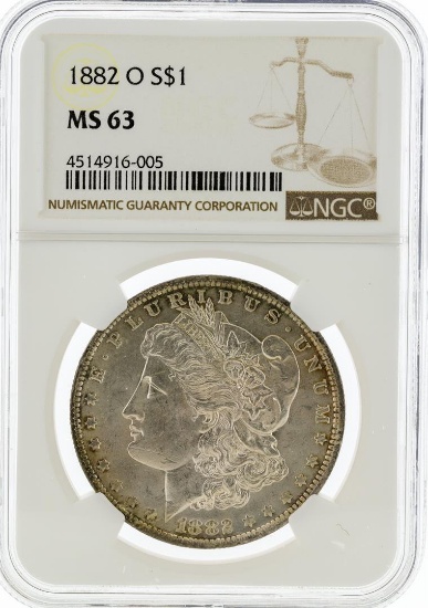 1882-O NGC MS63 Morgan Silver Dollar