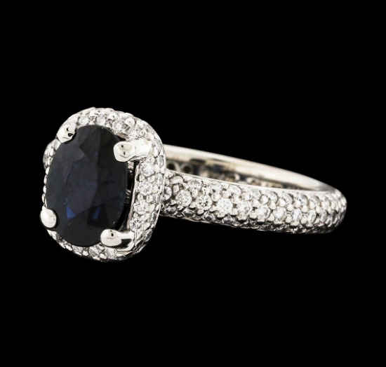 1.40 ctw Sapphire and Diamond Ring - Platinum