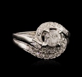 14KT White Gold 0.85 ctw Diamond Ring