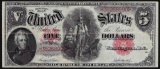 1907 $5 Woodchopper Legal Tender Note