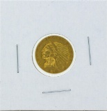 1913 $2 1-2 Indian Head Quarter Eagle Gold Coin XF