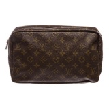 Louis Vuitton Monogram Canvas Leather Toiletry Pouch Bag